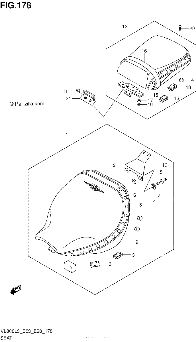Diagrama de SEAT VL800TL3 E03