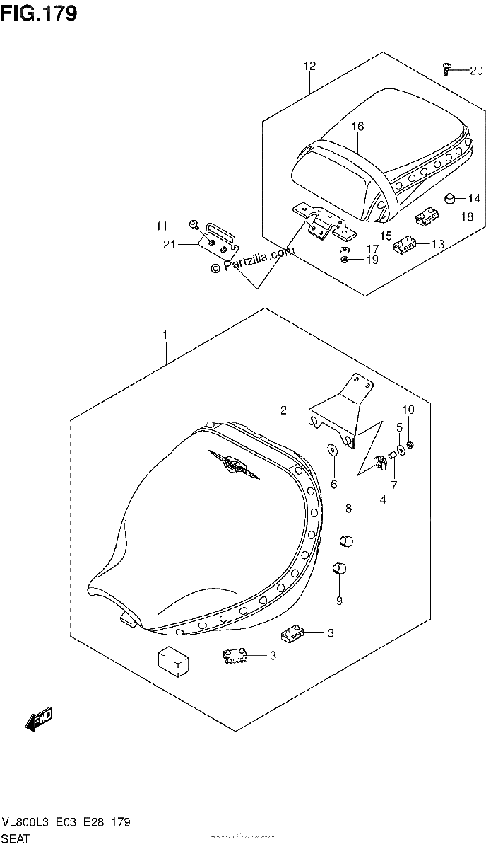 Diagrama de SEAT VL800TL3 E28