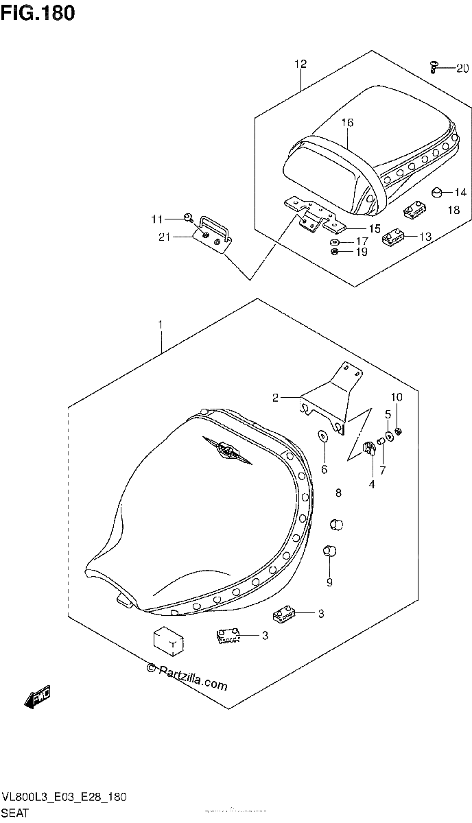 Diagrama de SEAT VL800TL3 E33
