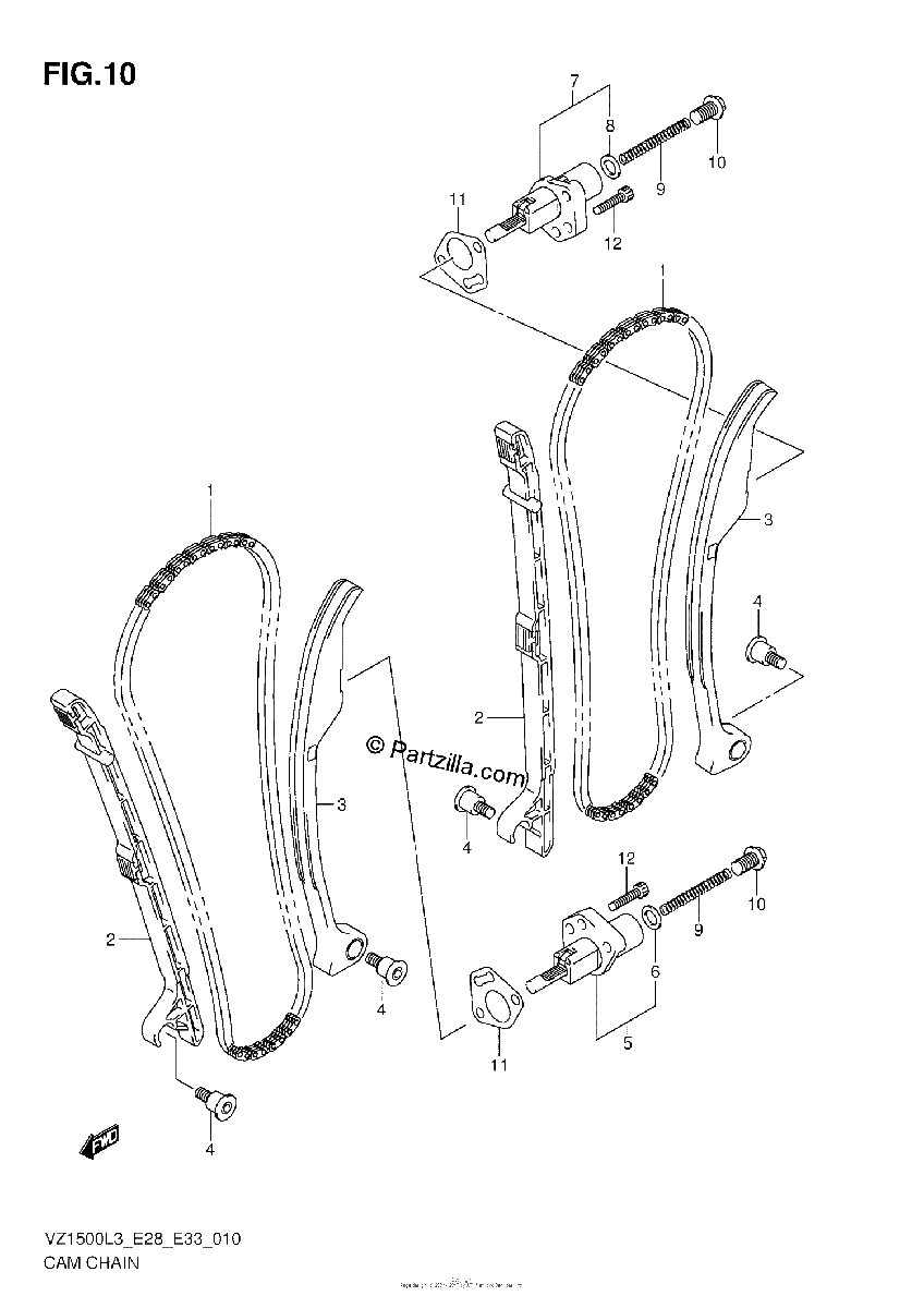 Diagrama de CAM CHAIN