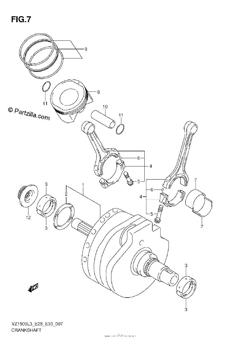 Diagrama de CRANKSHAFT