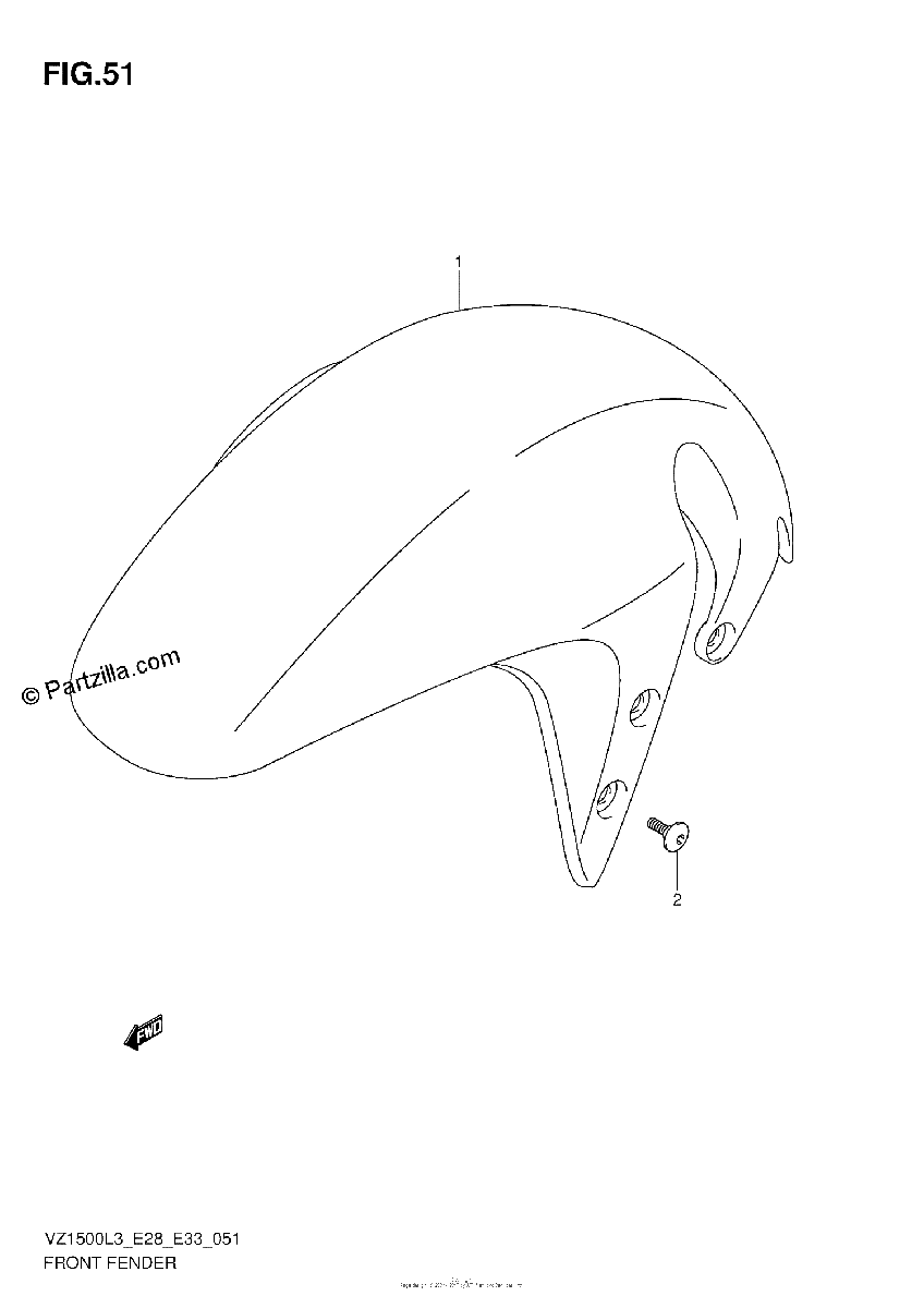 Diagrama de FRONT FENDER