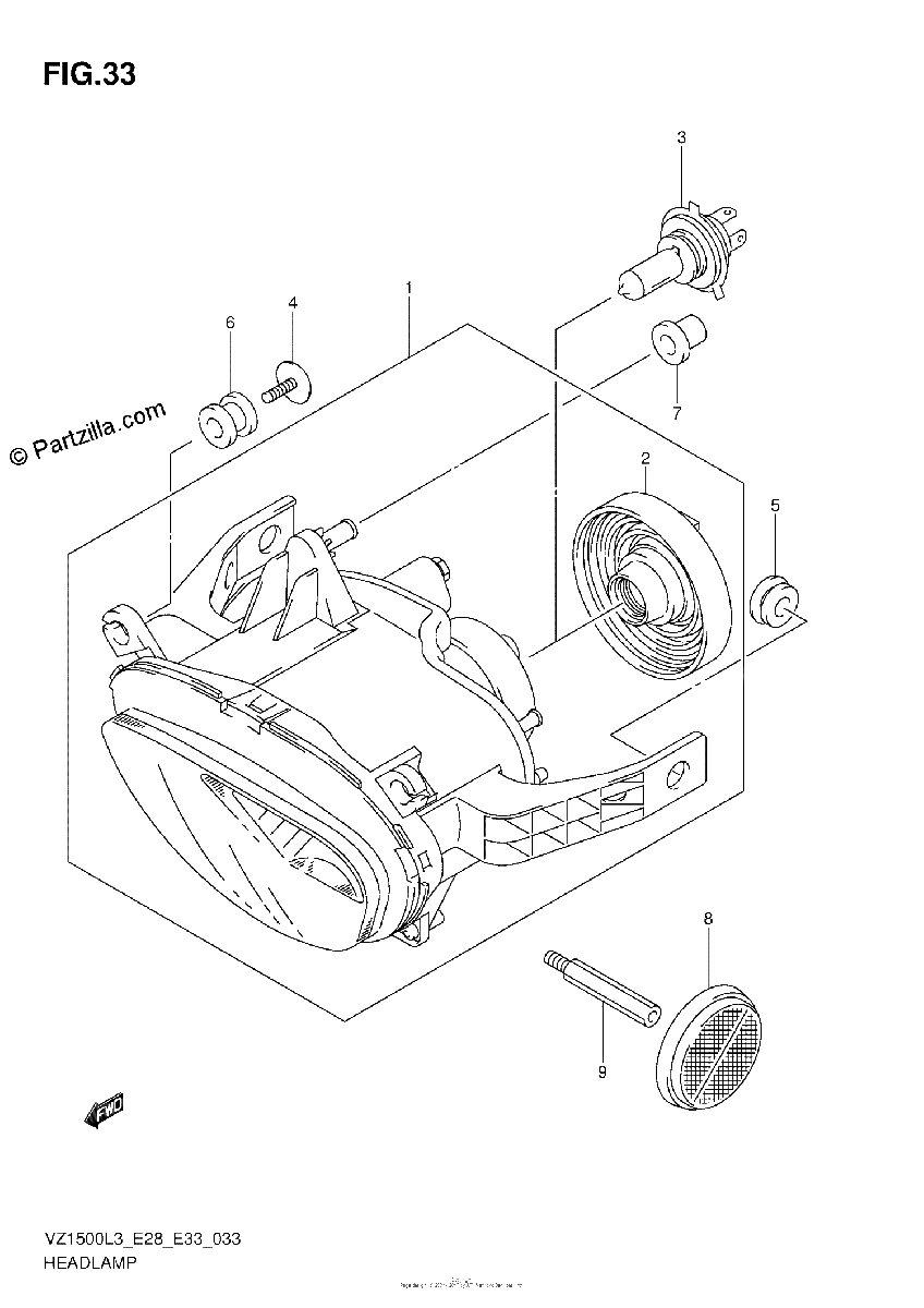 Diagrama de HEADLAMP