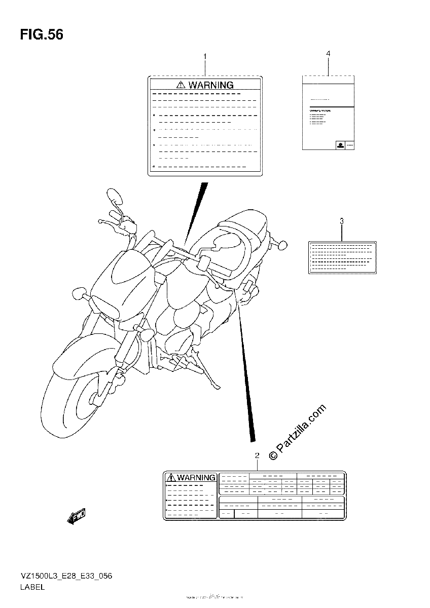 Diagrama de LABEL VZ1500L3 E33