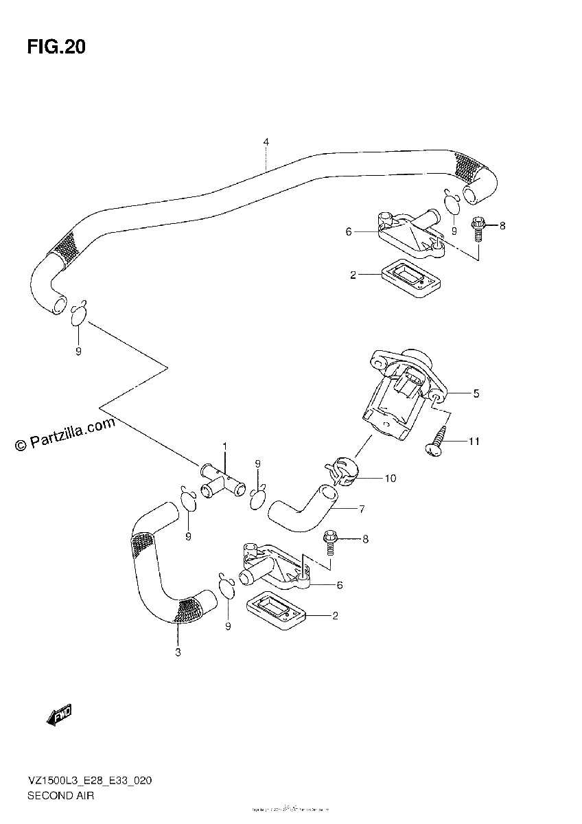Diagrama de SECOND AIR
