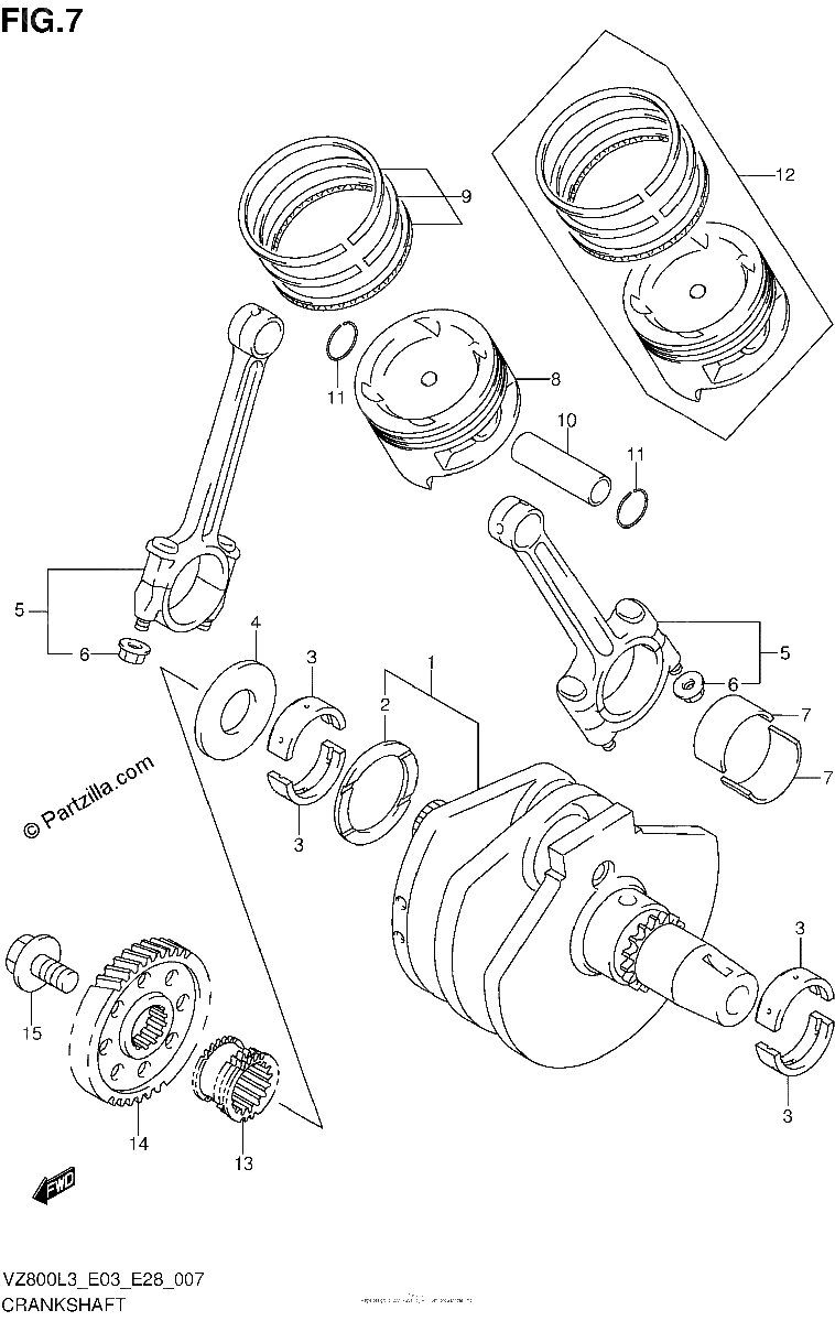 Diagrama de CRANKSHAFT