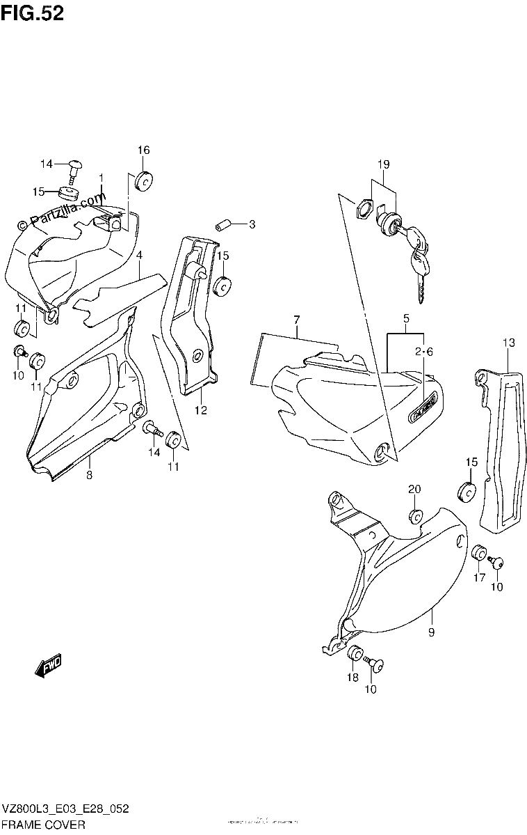 Diagrama de FRAME COVER