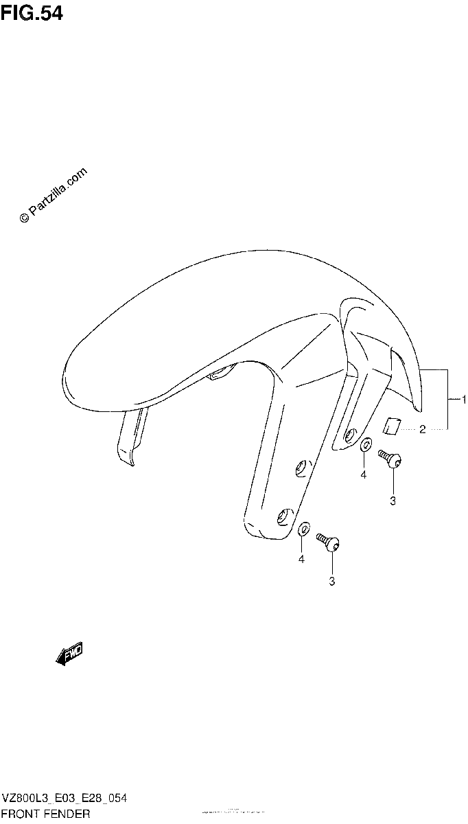 Diagrama de FRONT FENDER