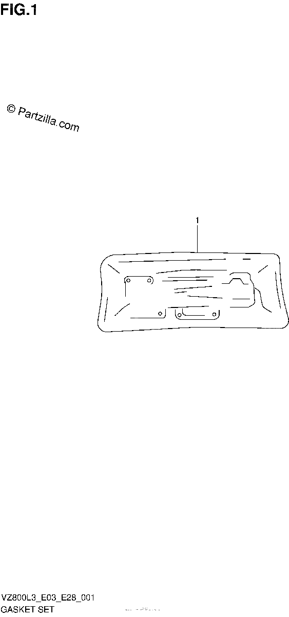 Diagrama de GASKET SET