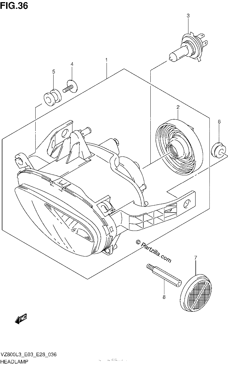 Diagrama de HEADLAMP