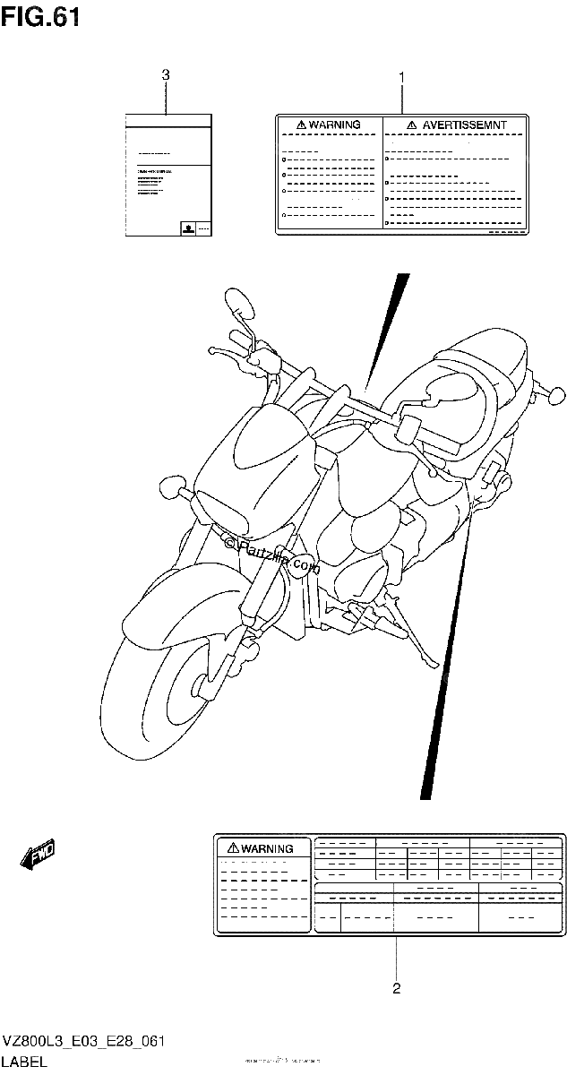 Diagrama de LABEL VZ800L3 E33