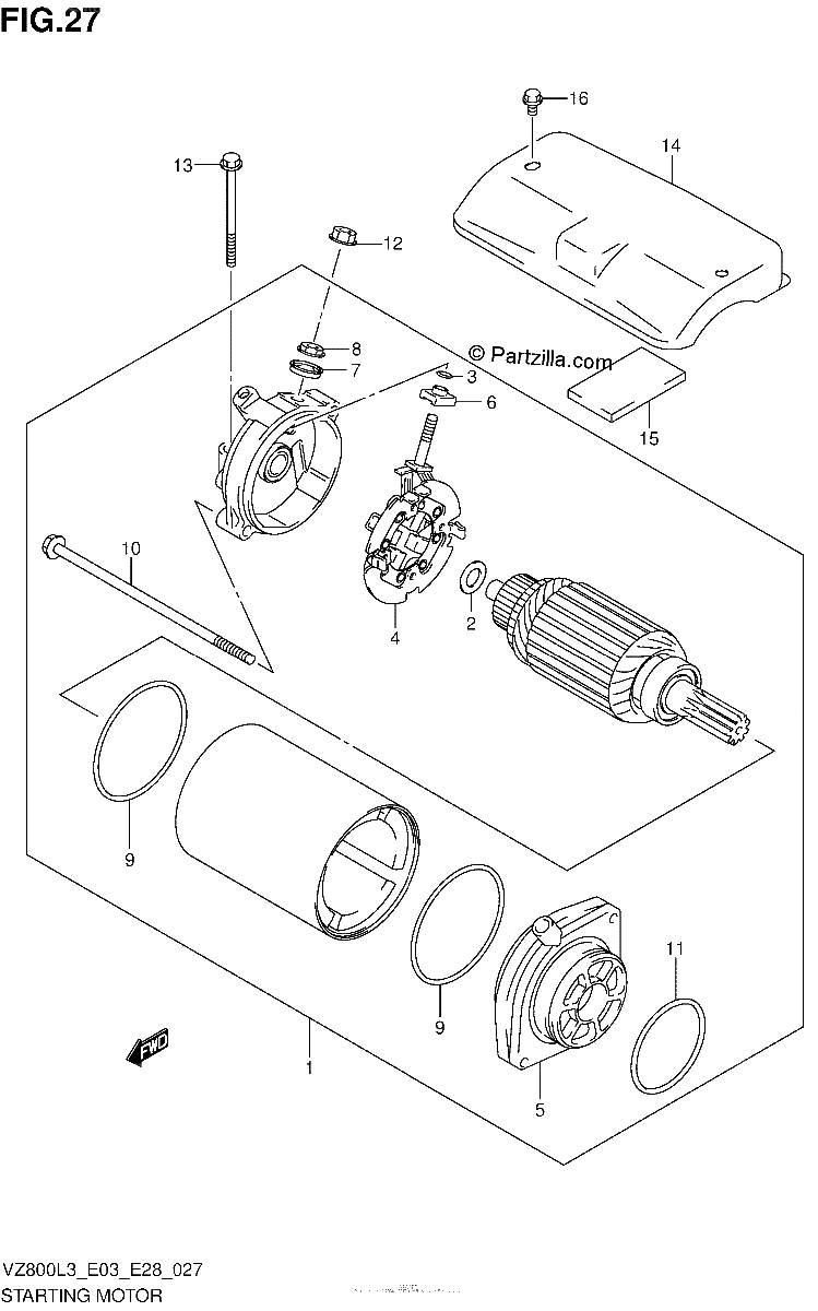 Diagrama de STARTING MOTOR