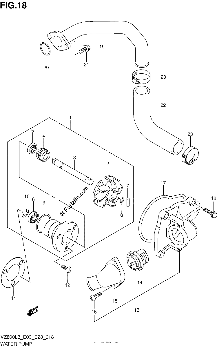 Diagrama de WATER PUMP