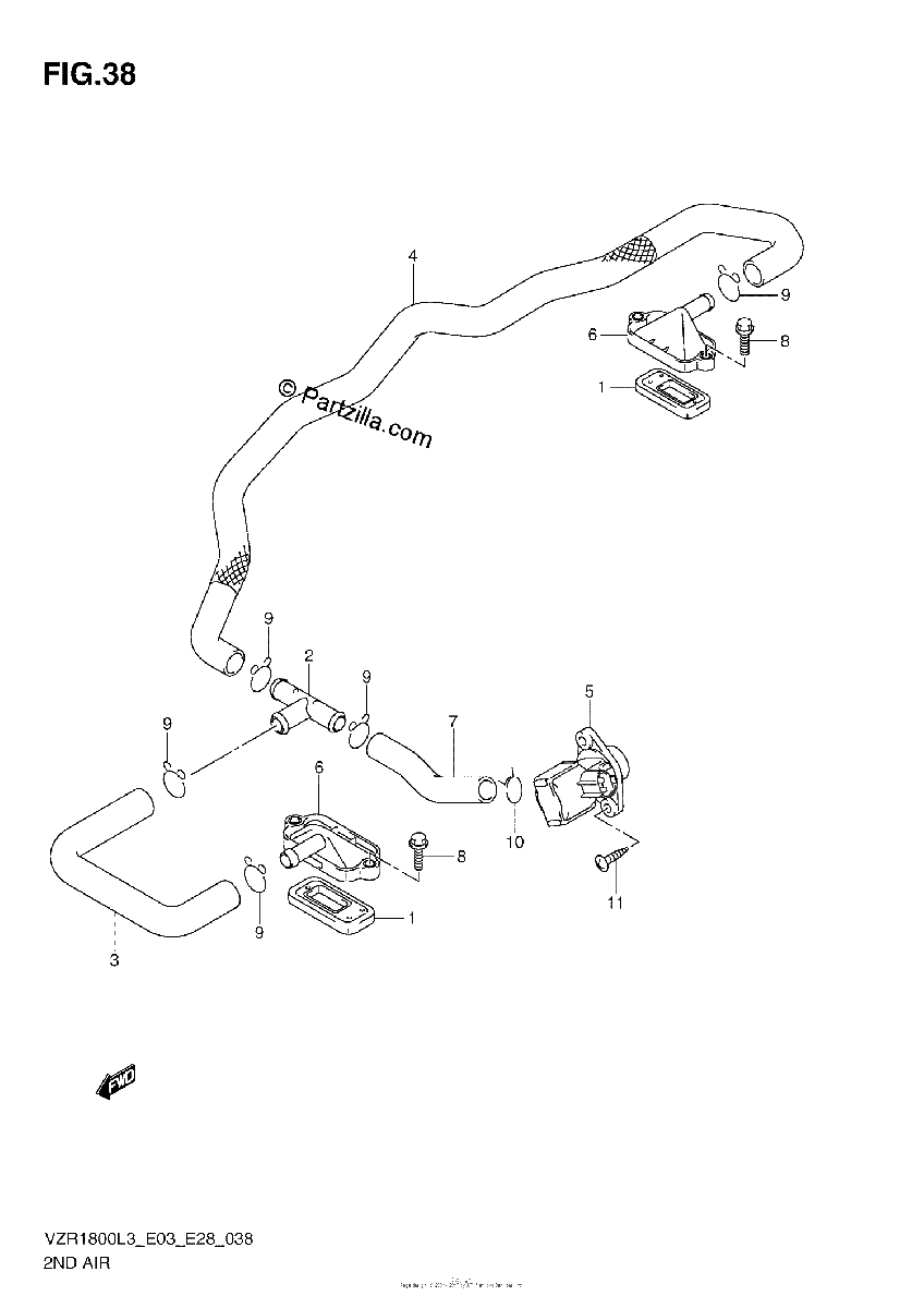 Diagrama de 2ND AIR VZR1800L3 E33