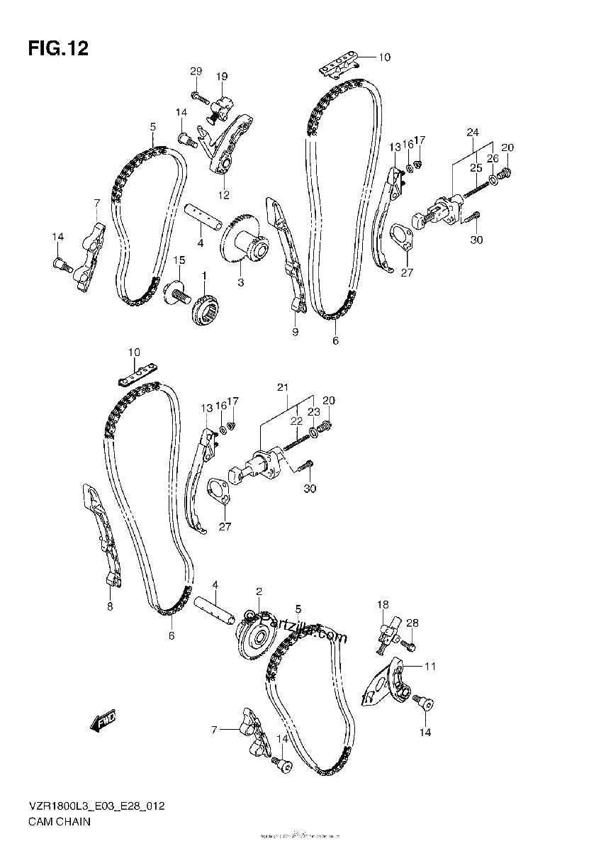 Diagrama de CAM CHAIN