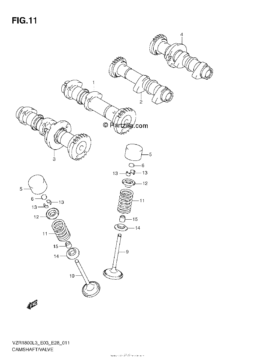 Diagrama de CAMSHAFT VALVE