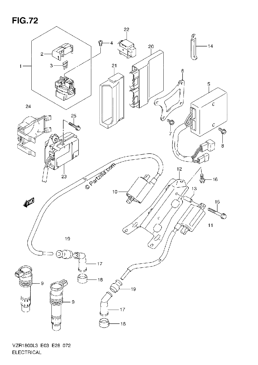 Diagrama de ELECTRICAL VZR1800L3 E33