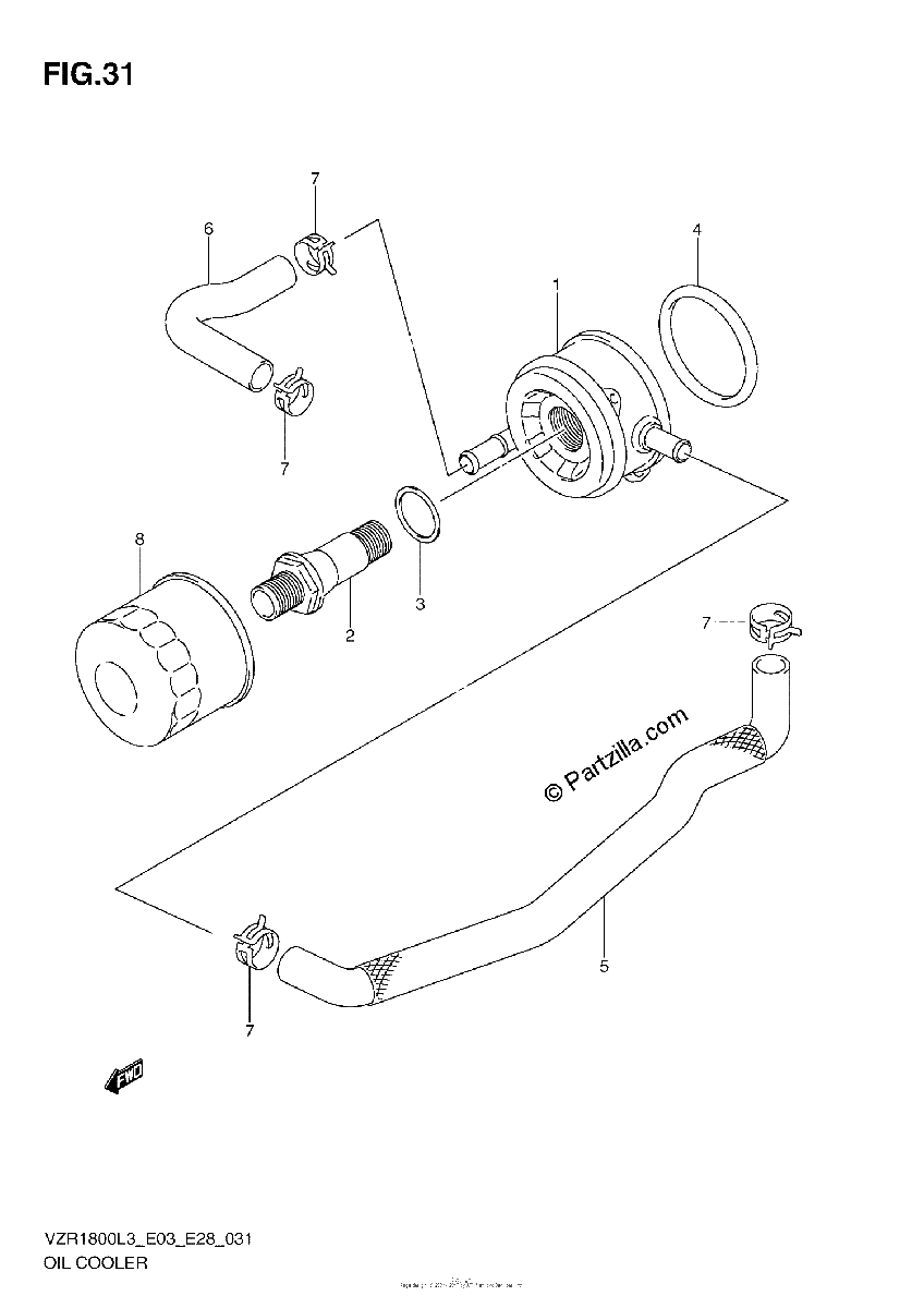 Diagrama de OIL COOLER