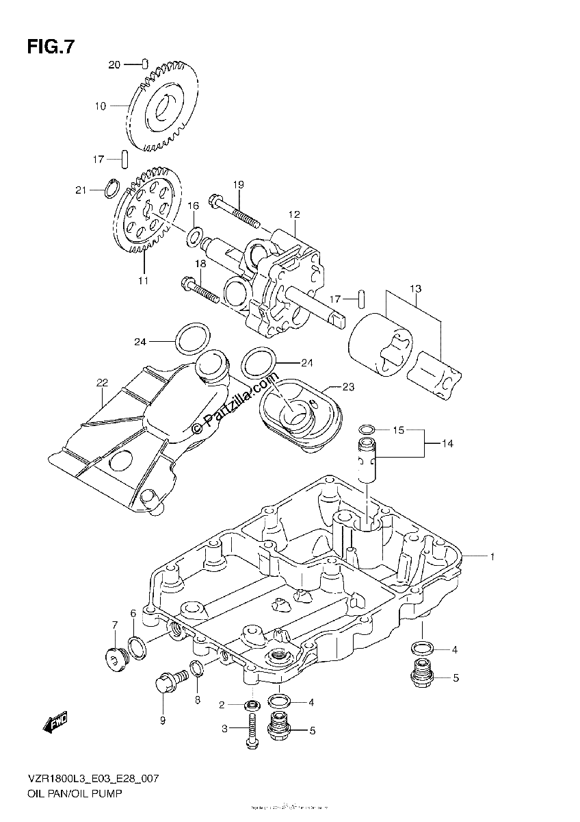 Diagrama de OIL PAN OIL PUMP