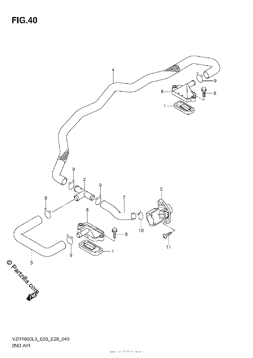 Diagrama de 2ND AIR VZR1800ZL3 E28