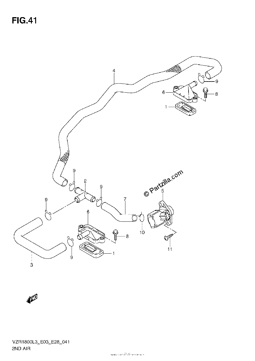 Diagrama de 2ND AIR VZR1800ZL3 E33