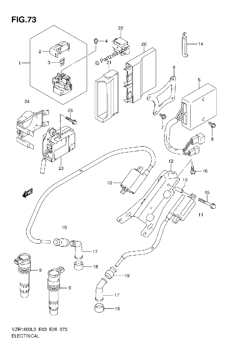 Diagrama de ELECTRICAL VZR1800ZL3 E03
