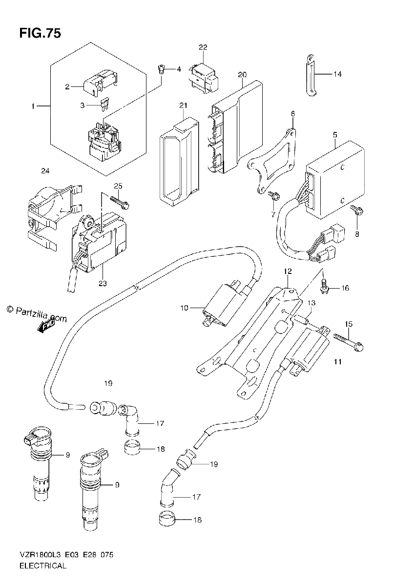 Diagrama de ELECTRICAL VZR1800ZL3 E33
