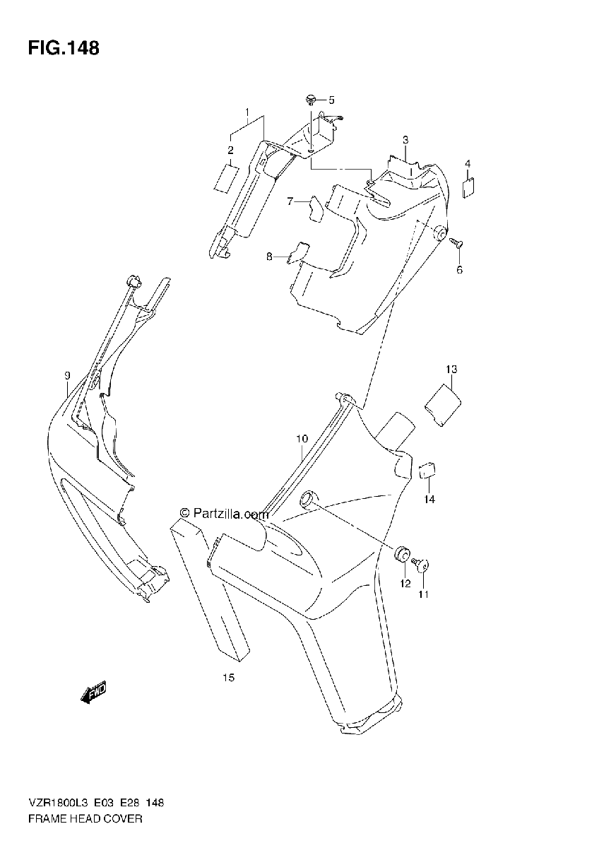 Diagrama de FRAME HEAD COVER VZR1800ZL3 E33