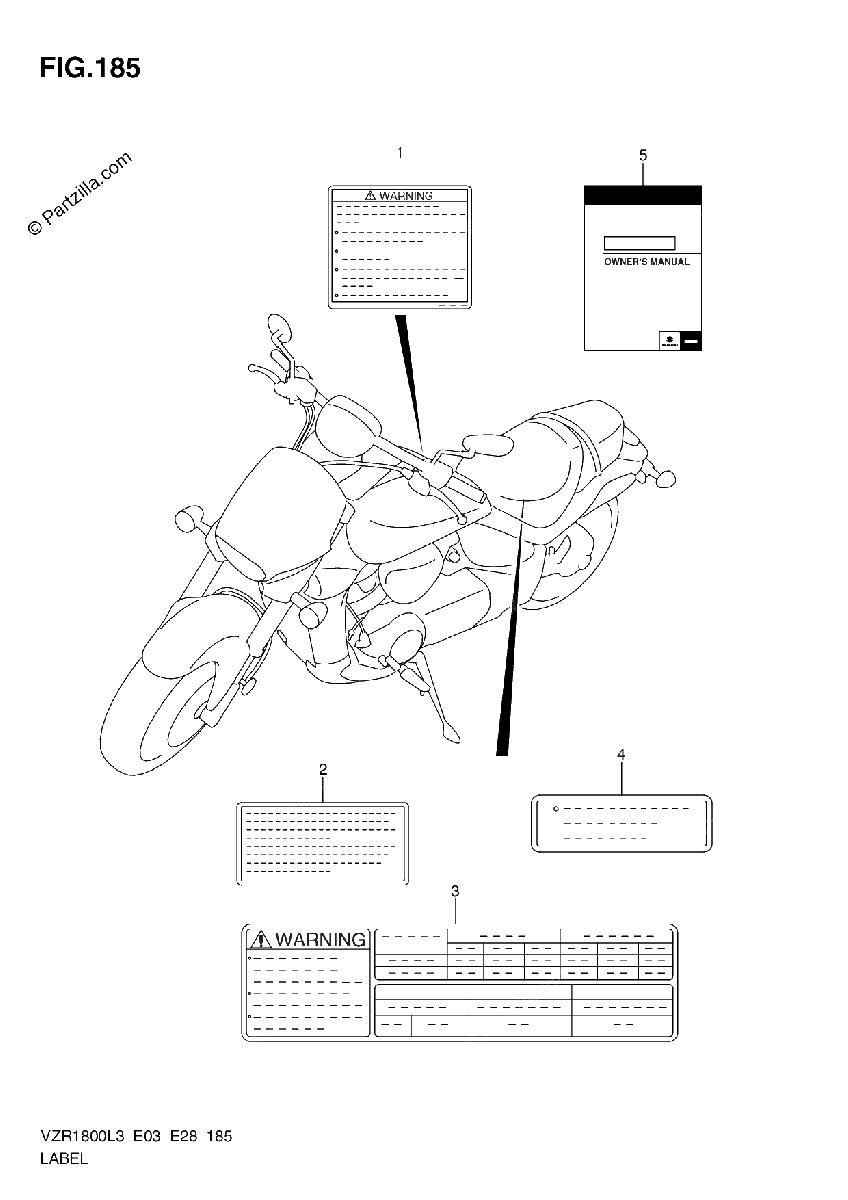 Diagrama de LABEL VZR1800ZL3 E03
