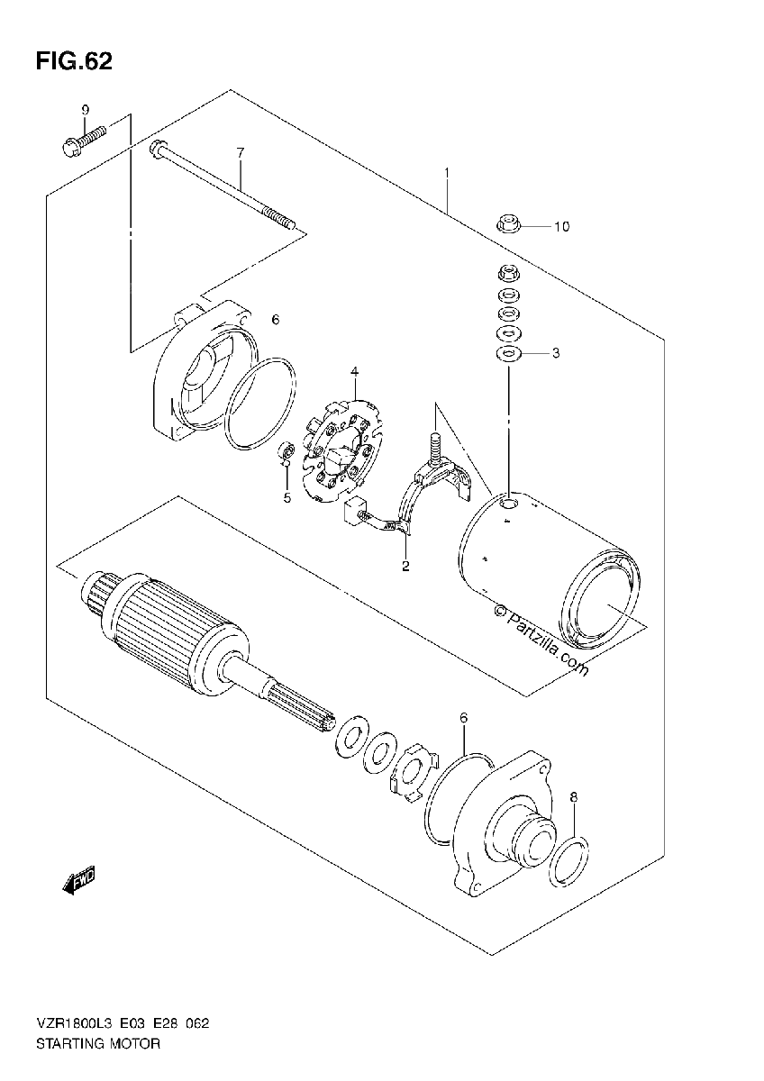 Diagrama de STARTING MOTOR