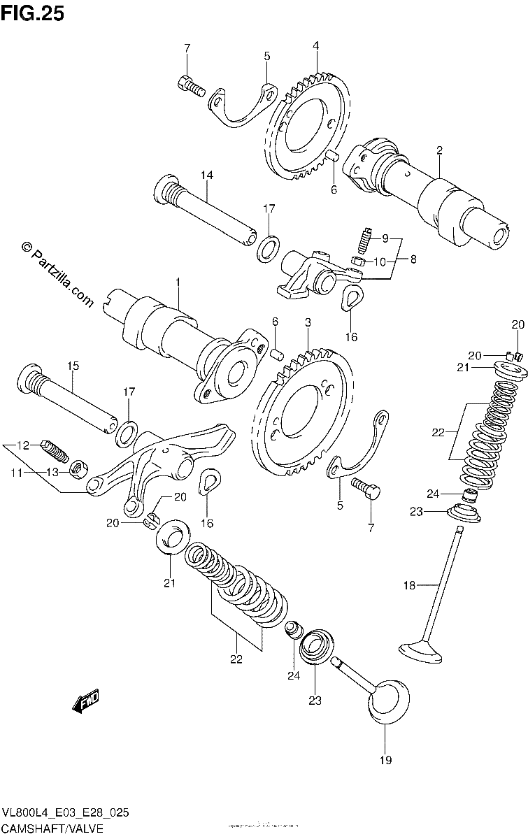 Diagrama de CAMSHAFT VALVE