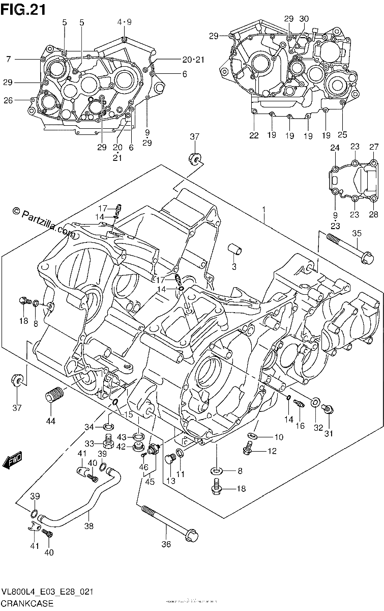Diagrama de CRANKCASE