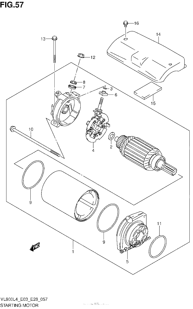 Diagrama de STARTING MOTOR