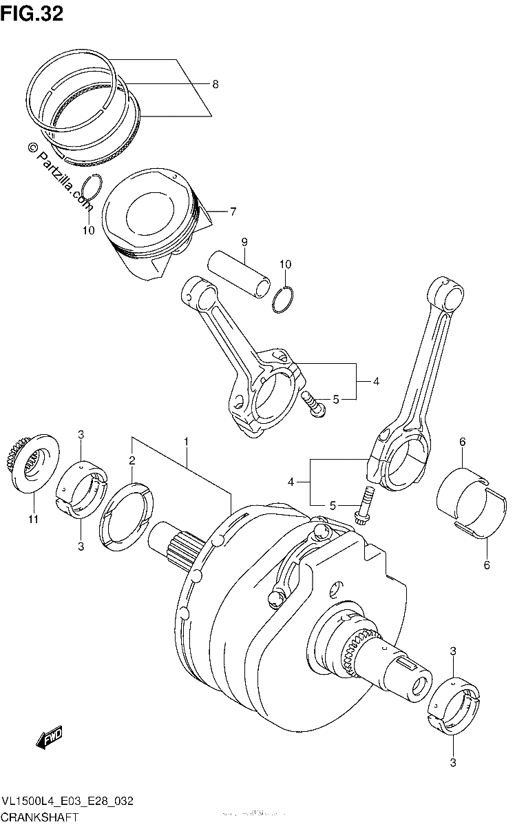 Diagrama de CRANKSHAFT