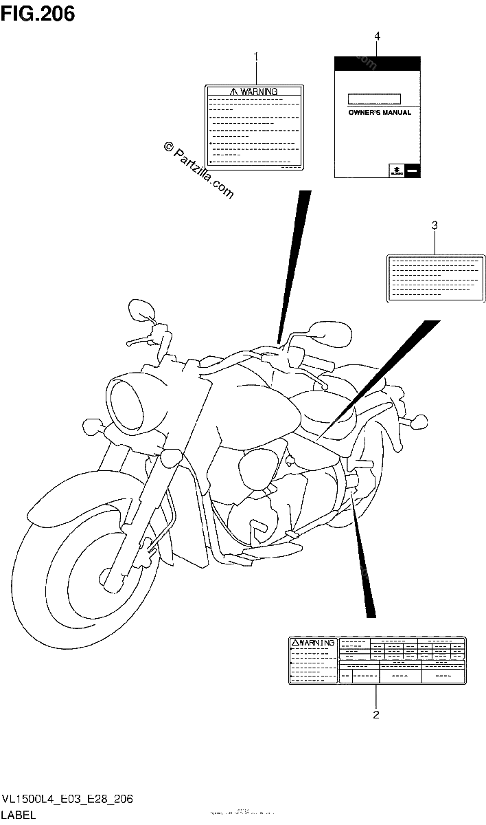Diagrama de LABEL VL1500BL4 E03