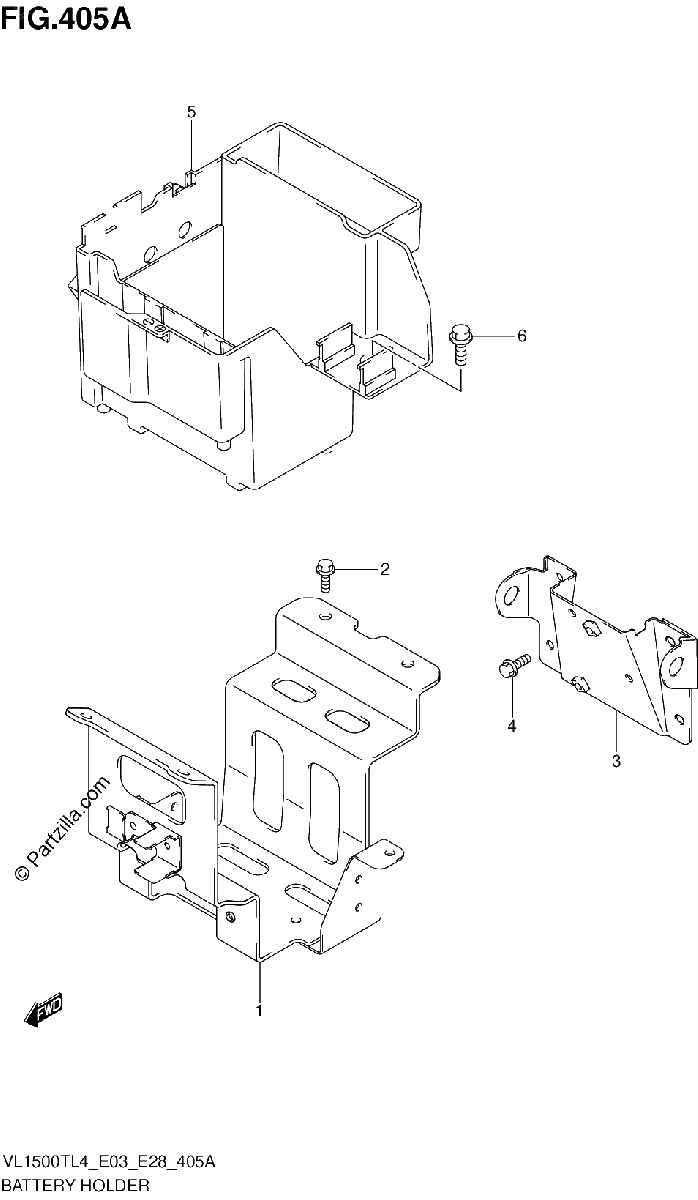 Diagrama de BATTERY HOLDER