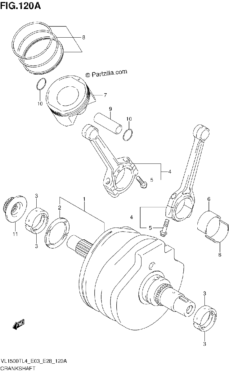 Diagrama de CRANKSHAFT