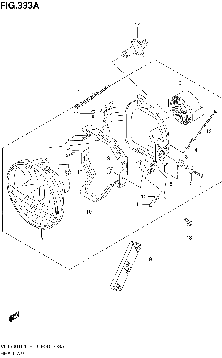 Diagrama de HEADLAMP