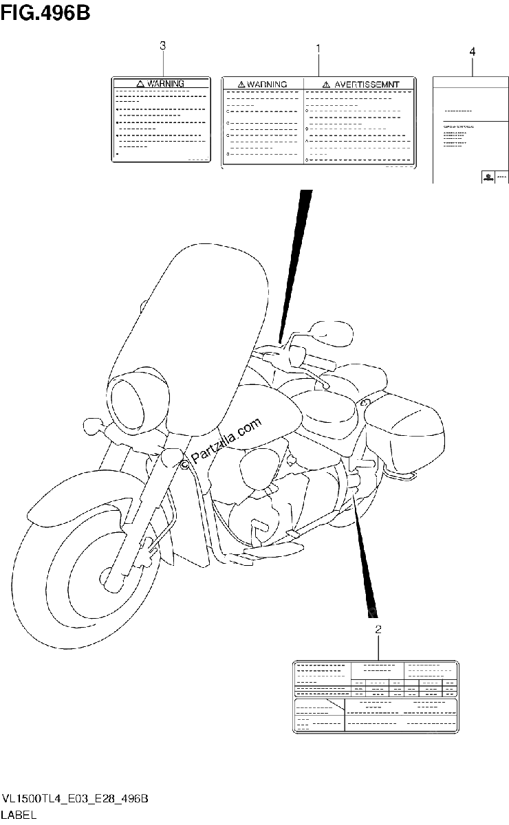 Diagrama de LABEL VL1500TL4 E28