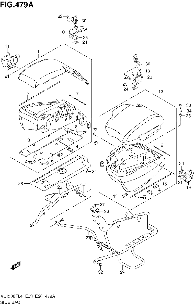 Diagrama de SIDE BAG
