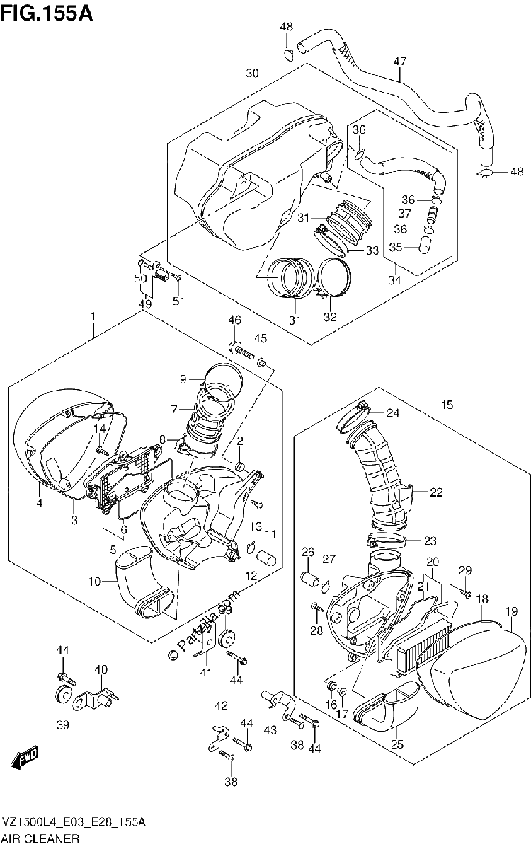 Diagrama de AIR CLEANER