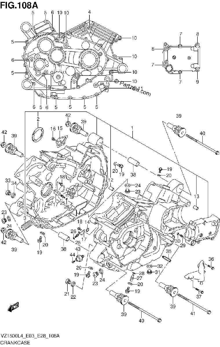 Diagrama de CRANKCASE