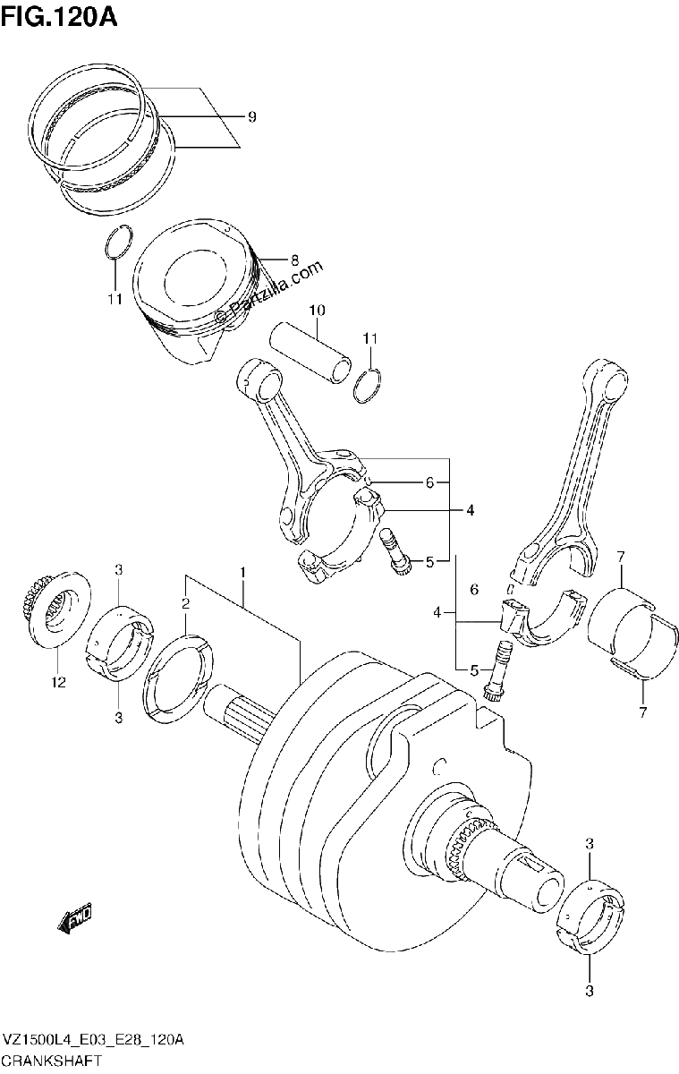 Diagrama de CRANKSHAFT