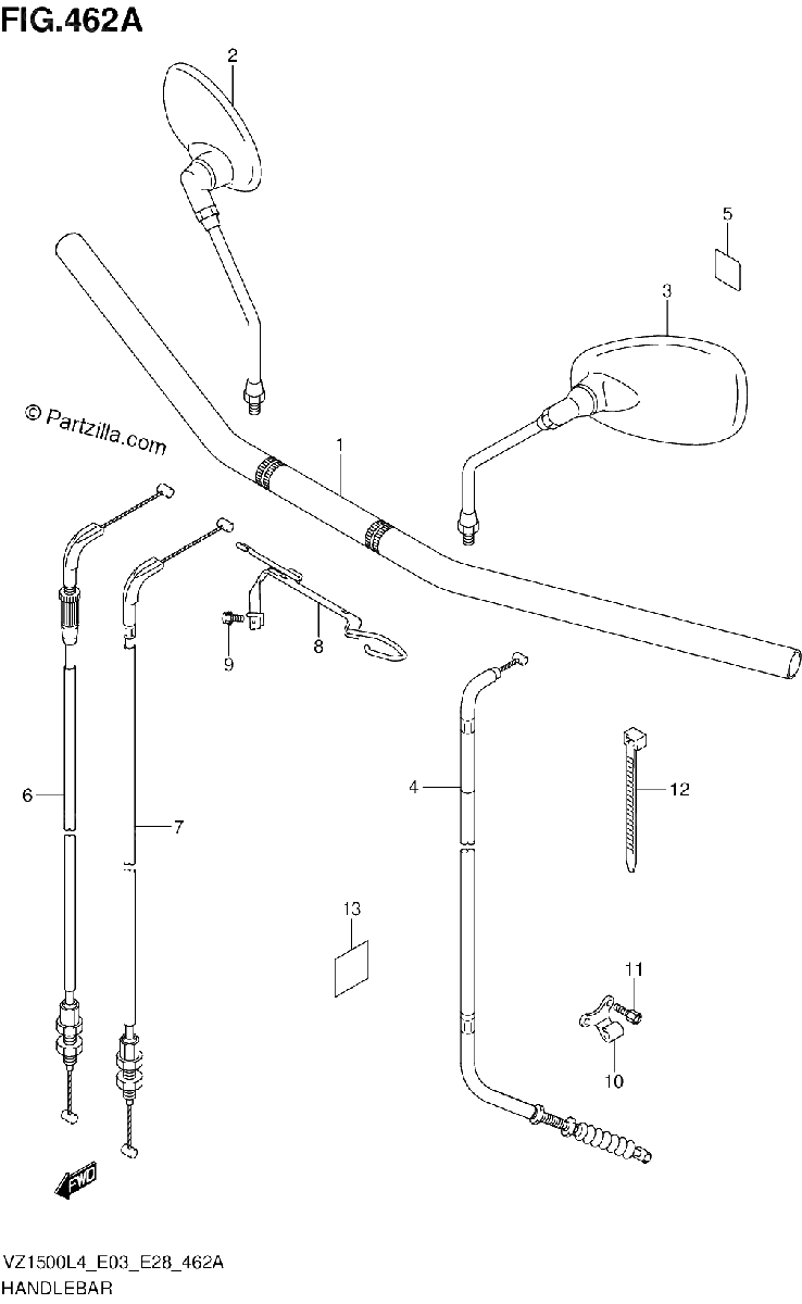 Diagrama de HANDLEBAR