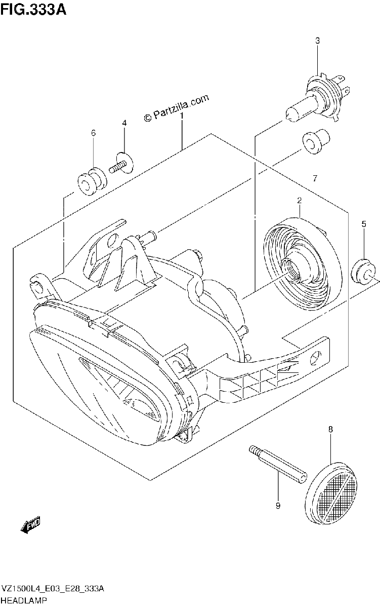 Diagrama de HEADLAMP