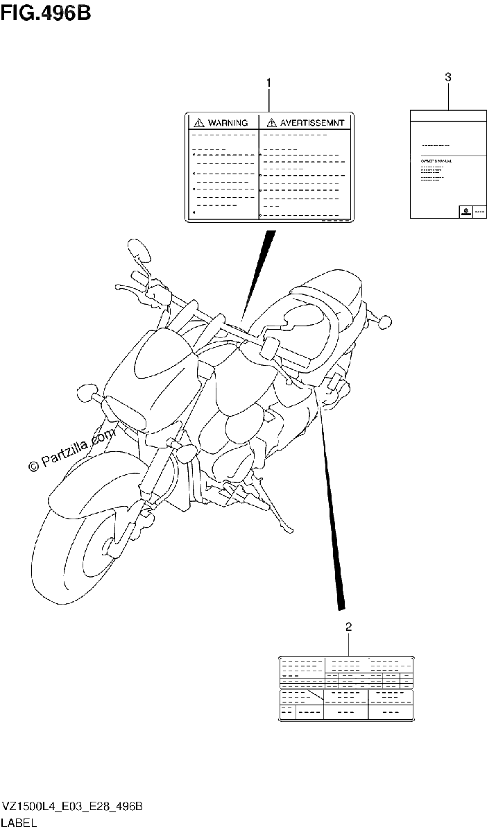 Diagrama de LABEL VZ1500L4 E28