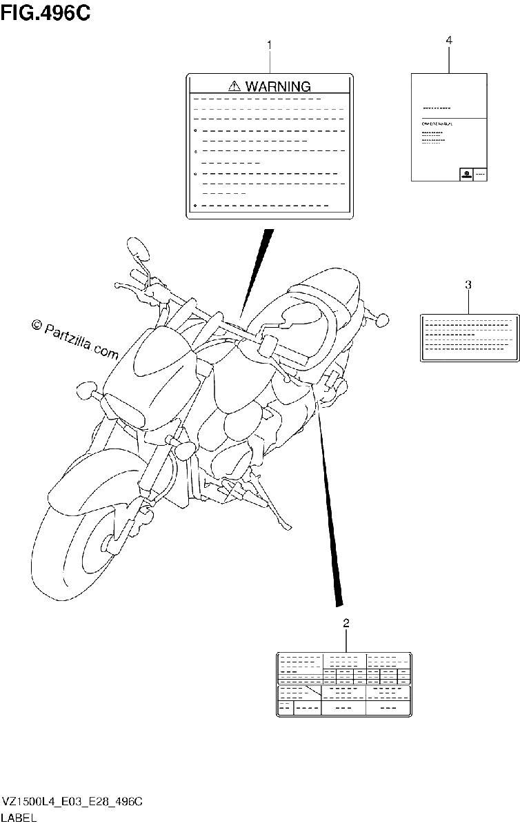 Diagrama de LABEL VZ1500L4 E33