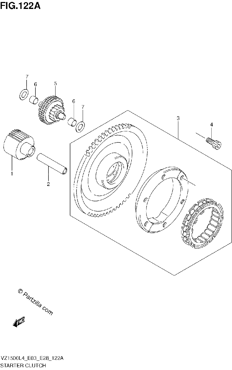 Diagrama de STARTER CLUTCH