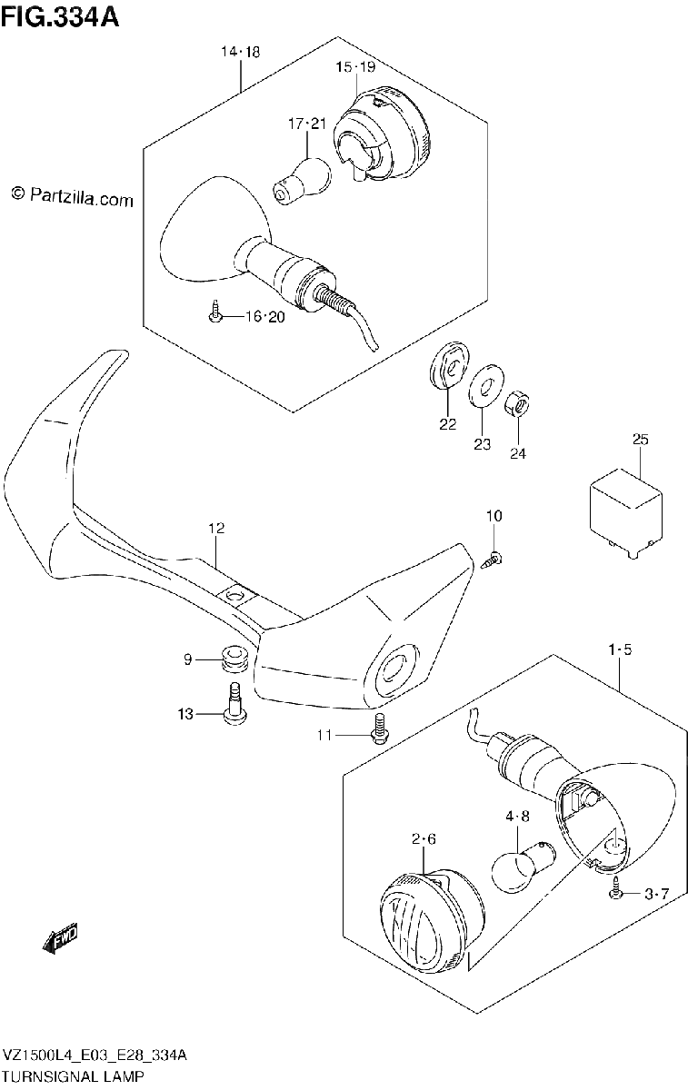 Diagrama de TURNSIGNAL LAMP