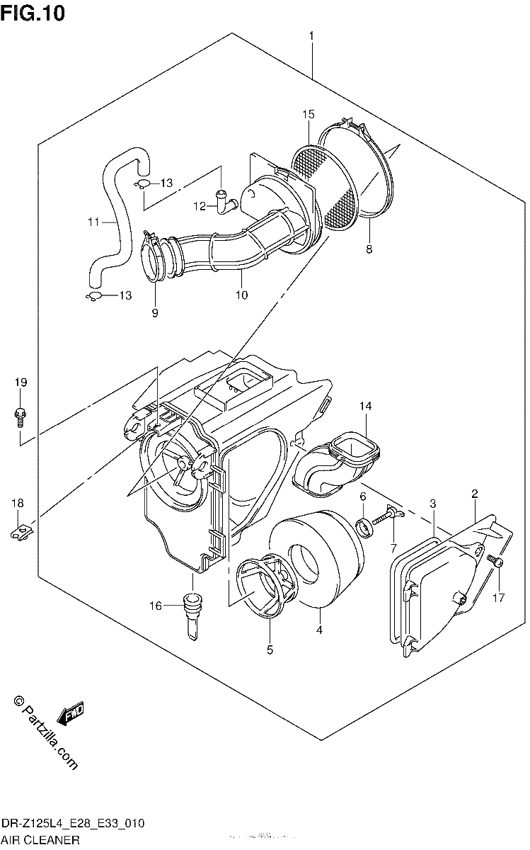 Diagrama de AIR CLEANER